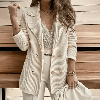 Layla | Effen vest met lange mouwen
