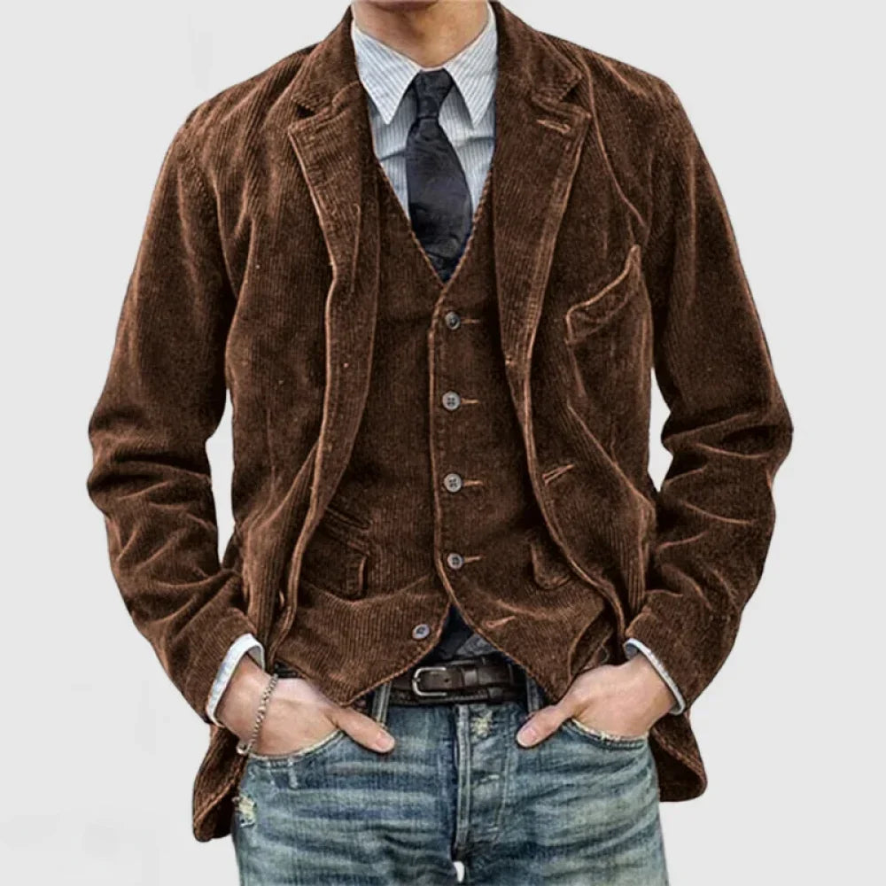 Florian™ | Jasje en blazer in ribfluweel