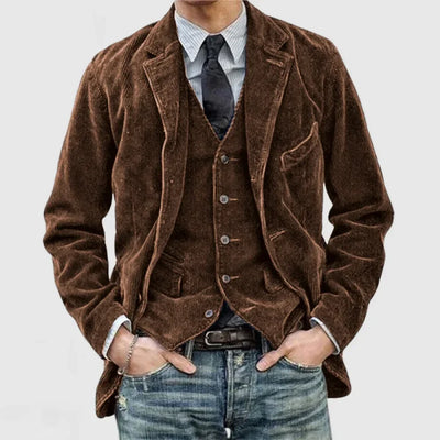 Florian™ | Jasje en blazer in ribfluweel