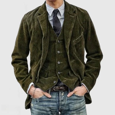 Florian™ | Jasje en blazer in ribfluweel