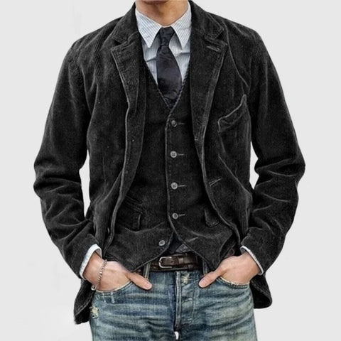 Florian™ | Jasje en blazer in ribfluweel