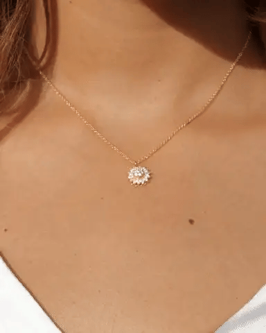 Kaila | Zonnebloem ketting