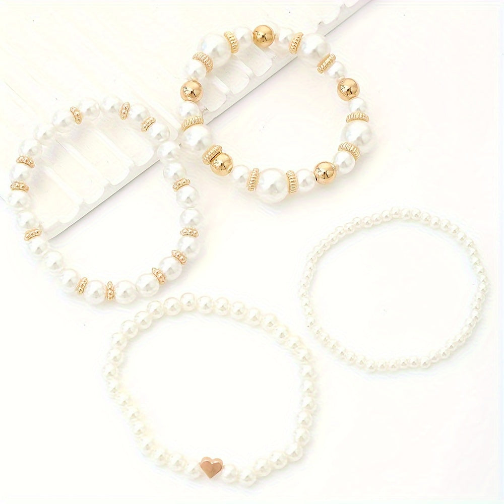 Set kunstmatige parels | 4 stuks