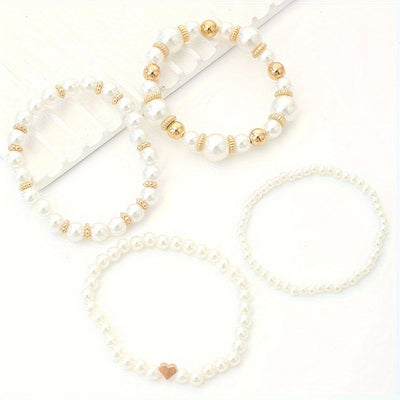 Set kunstmatige parels | 4 stuks