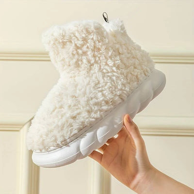 Marina | Effen donzige pantoffels