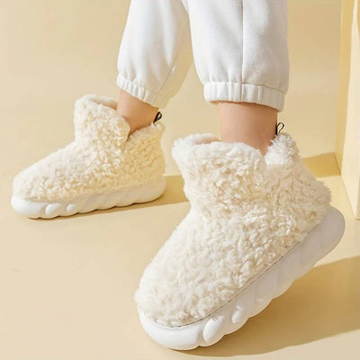 Marina | Effen donzige pantoffels