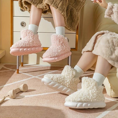 Marina | Effen donzige pantoffels