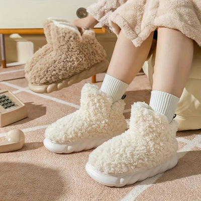Marina | Effen donzige pantoffels
