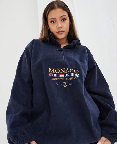 Monaco | Unisex Trui Met Halve Rits