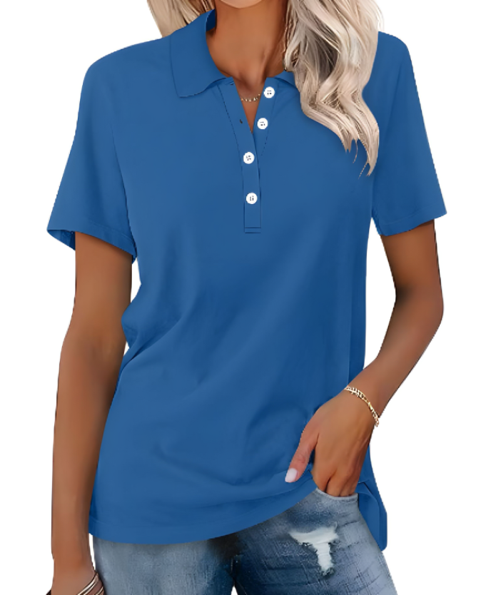 Variant image for Stella | Dames Poloshirt Met Lange Mouwen - Elegante Comfortervaring-16