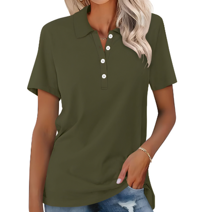 Variant image for Stella | Dames Poloshirt Met Lange Mouwen - Elegante Comfortervaring-6
