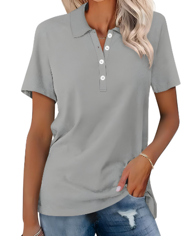 Variant image for Stella | Dames Poloshirt Met Lange Mouwen - Elegante Comfortervaring-1