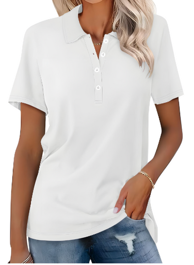Variant image for Stella | Dames Poloshirt Met Lange Mouwen - Elegante Comfortervaring-26