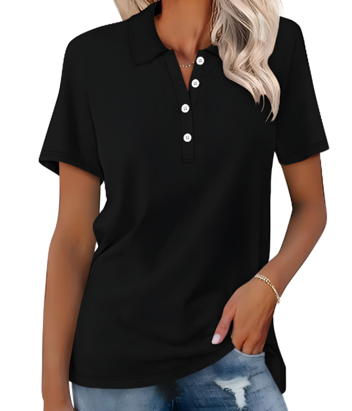 Variant image for Stella | Dames Poloshirt Met Lange Mouwen - Elegante Comfortervaring-31