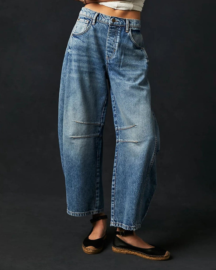 Variant image for Jeans - Dames Mid Rise Barrel-6
