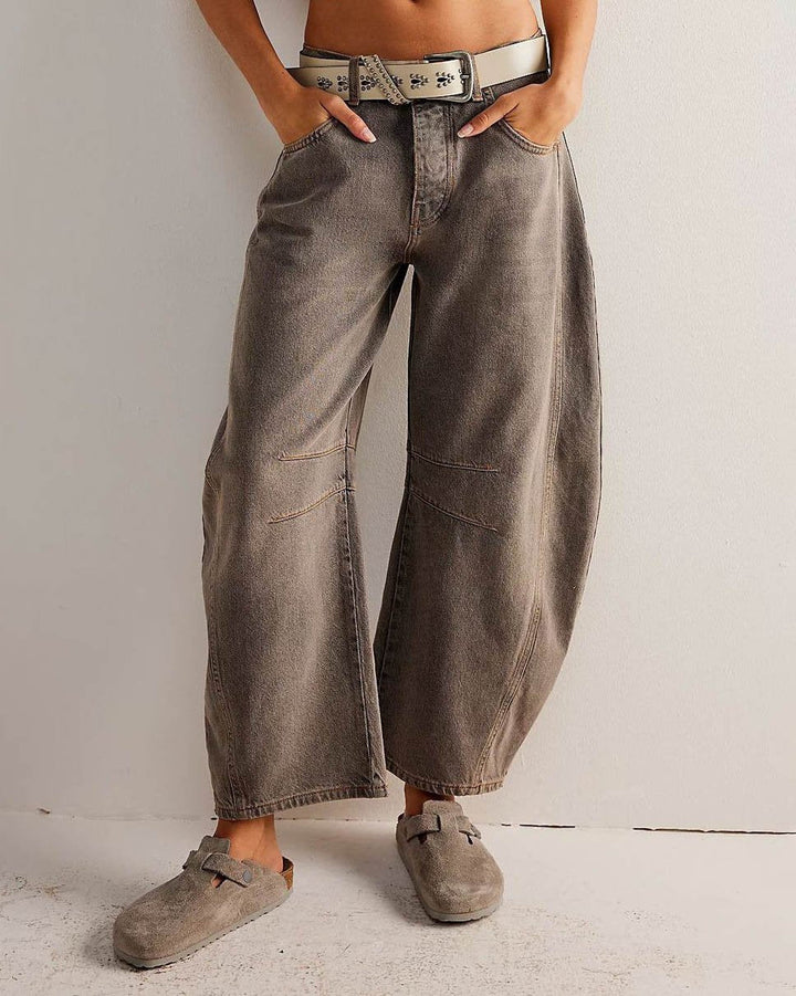 Jeans - Dames Mid Rise Barrel-4
