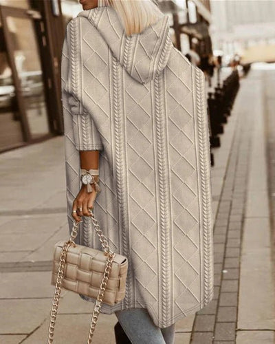 Keyla | Lang vest met capuchon