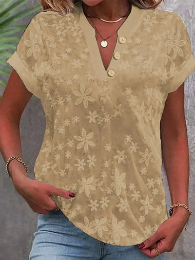 Fanny | Bloemenblouse met V-hals