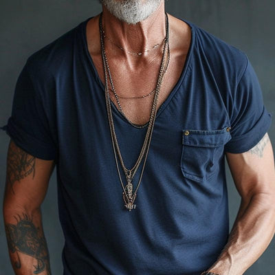 Maurice | T-shirt met V-hals