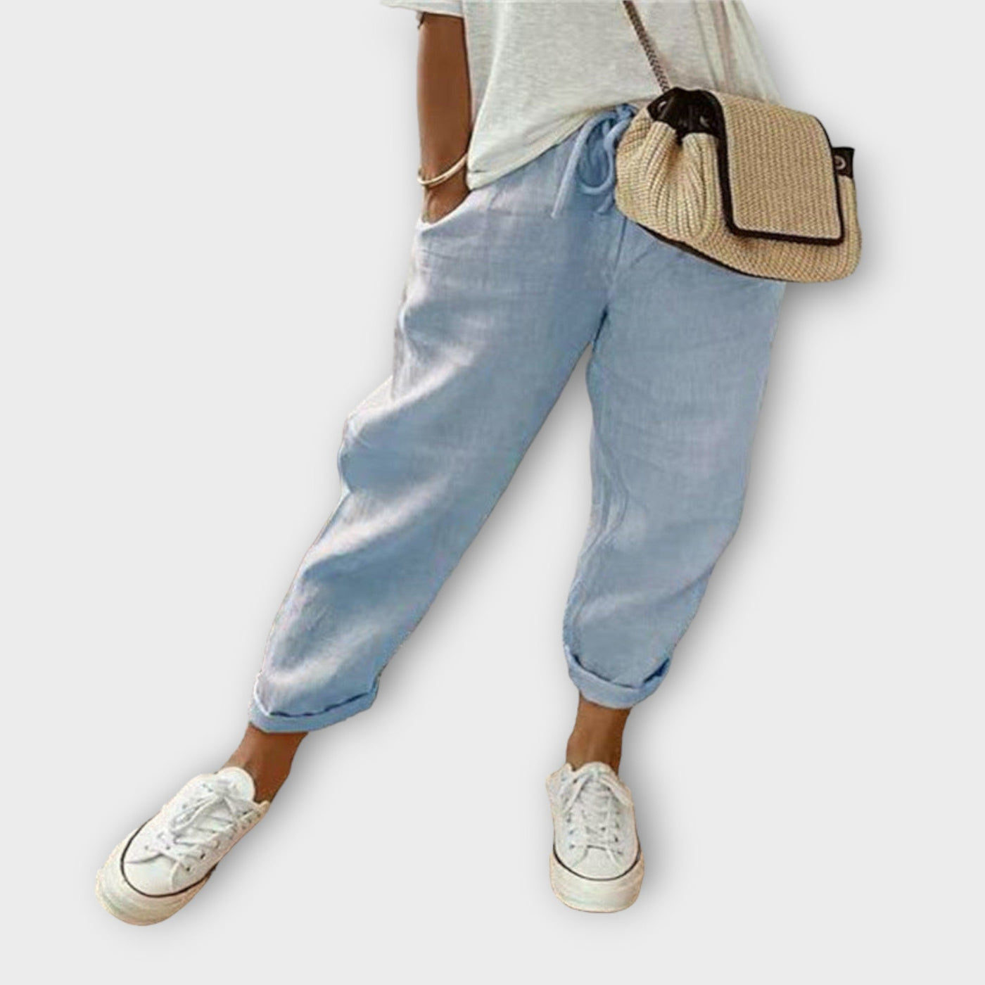 Chloe | Comfortabele linnen broek