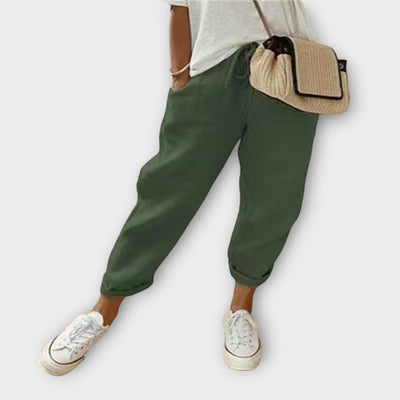 Chloe | Comfortabele linnen broek