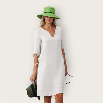 Seline | Elegante jurk met V-halslijn