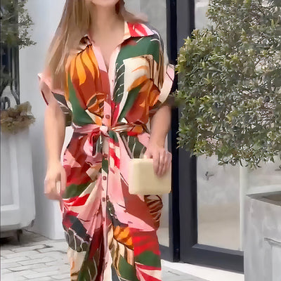 Dayna | Jurk met kunstprint