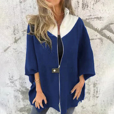 Eleanora | Casual jas met hoge kraag
