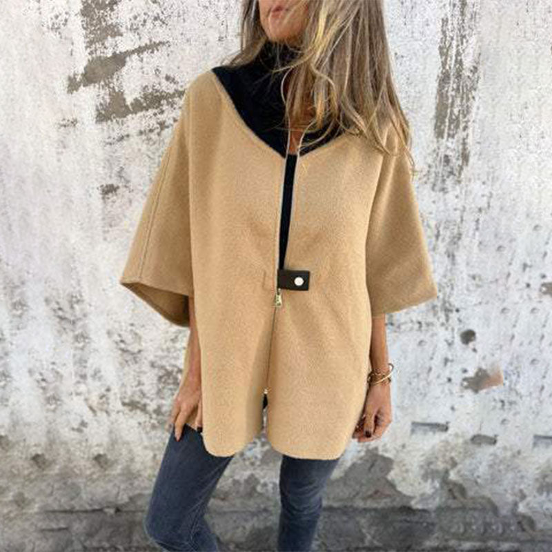 Eleanora | Casual jas met hoge kraag