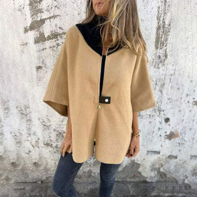 Eleanora | Casual jas met hoge kraag