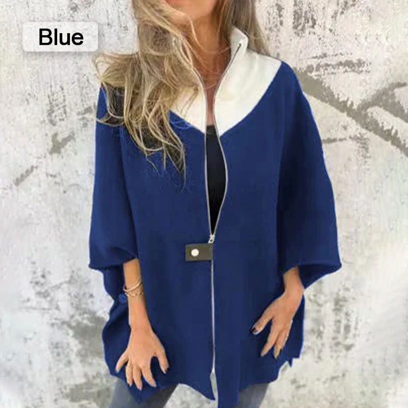 Eleanora | Casual jas met hoge kraag