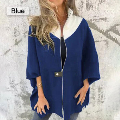 Eleanora | Casual jas met hoge kraag