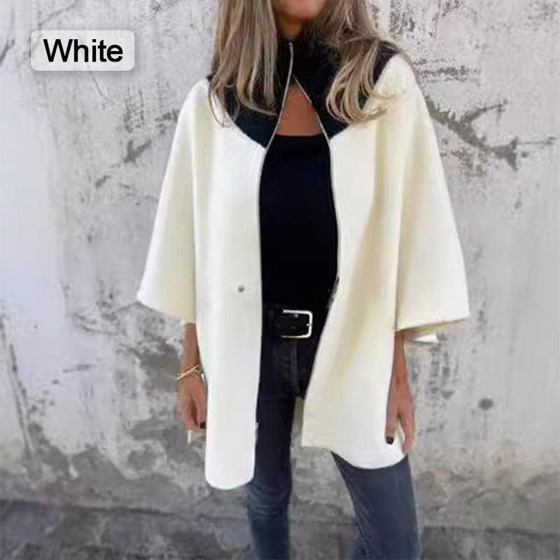 Eleanora | Casual jas met hoge kraag