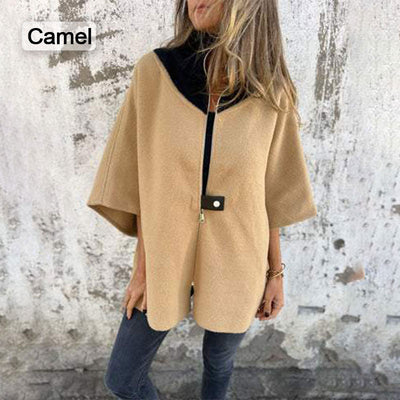 Eleanora | Casual jas met hoge kraag