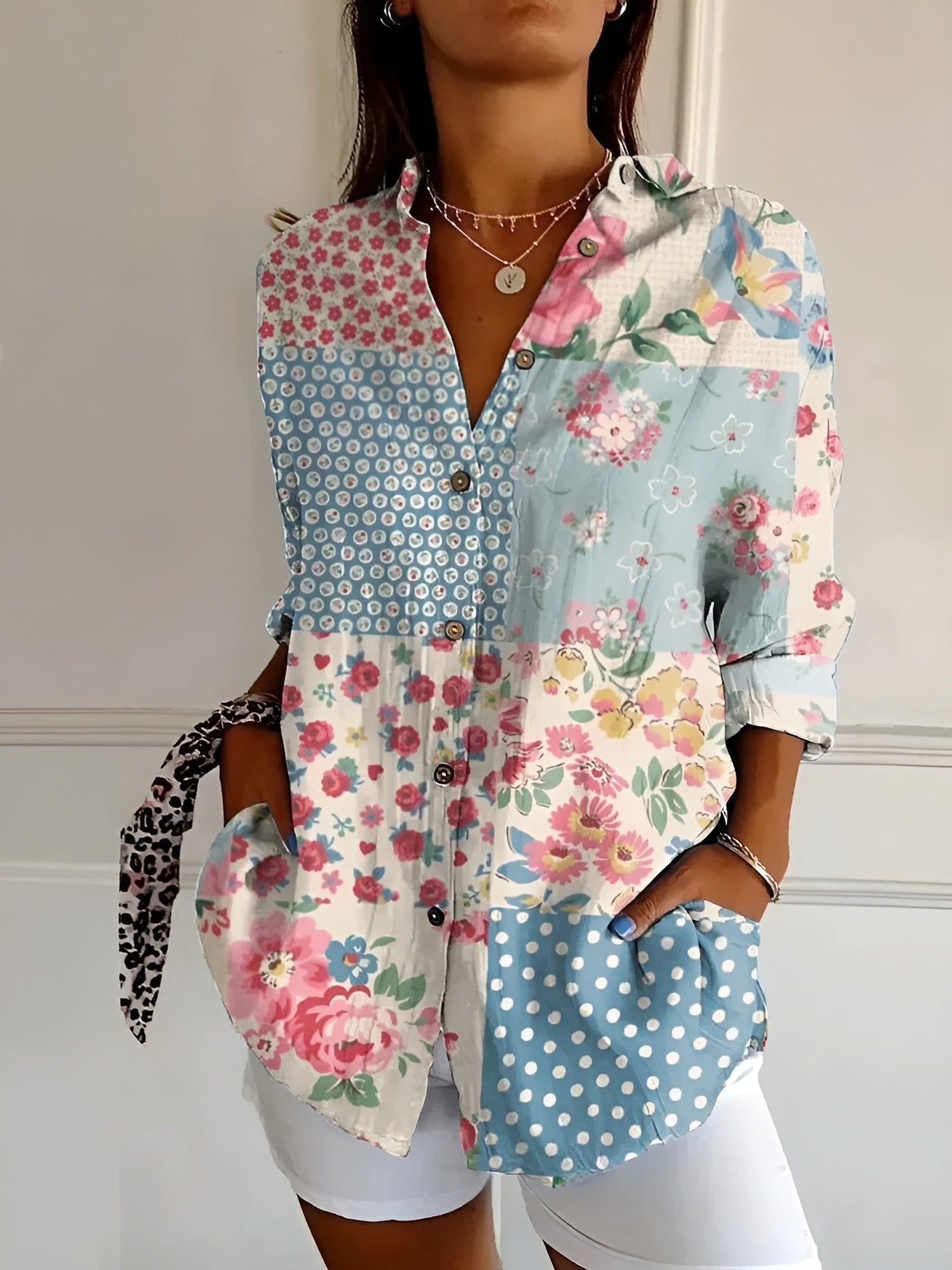 Variant image for Amara | Dames Shirt – Katoen, Elegant en Ademend-17