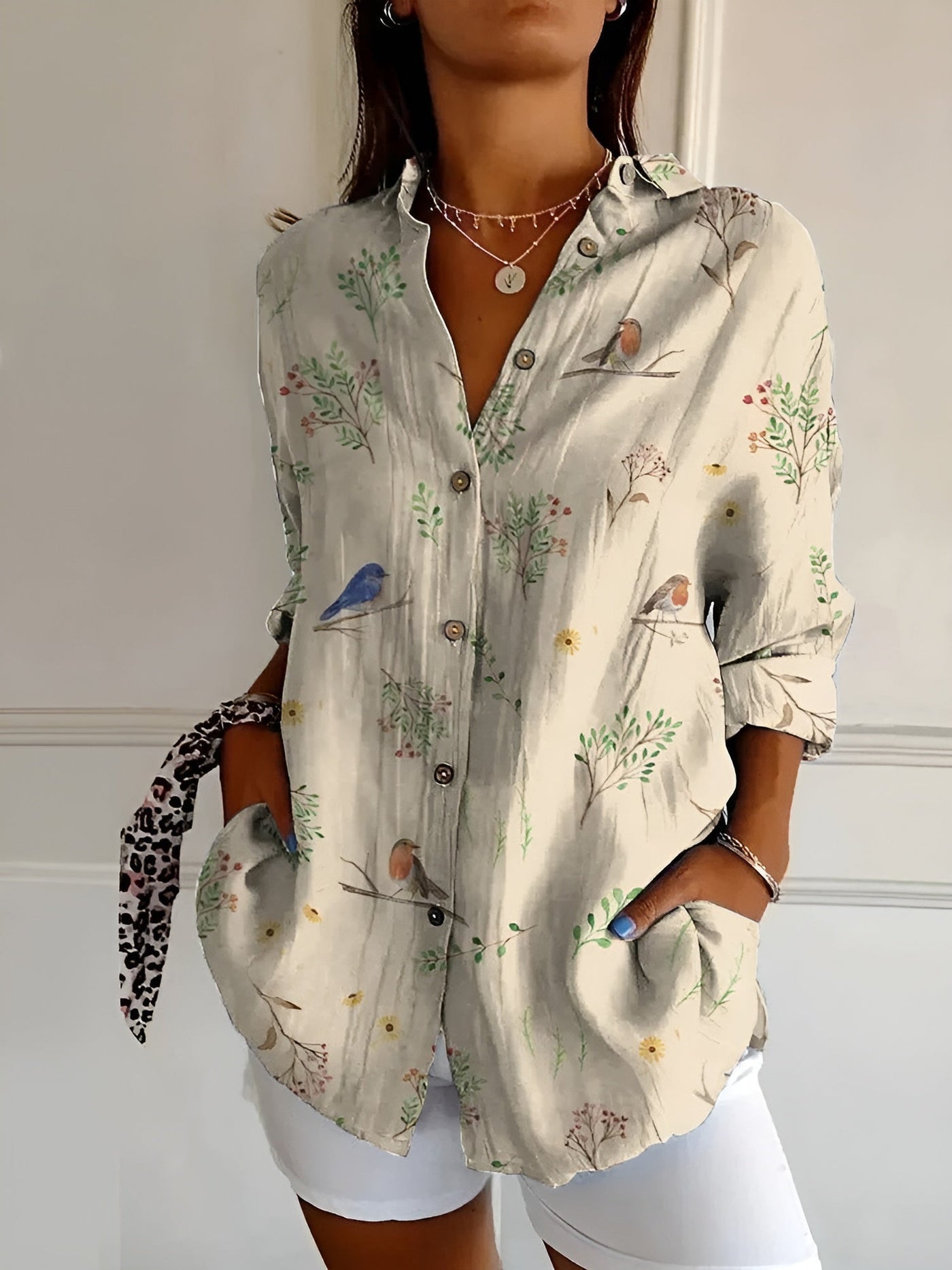 Amara | Dames Shirt – Katoen, Elegant en Ademend-5