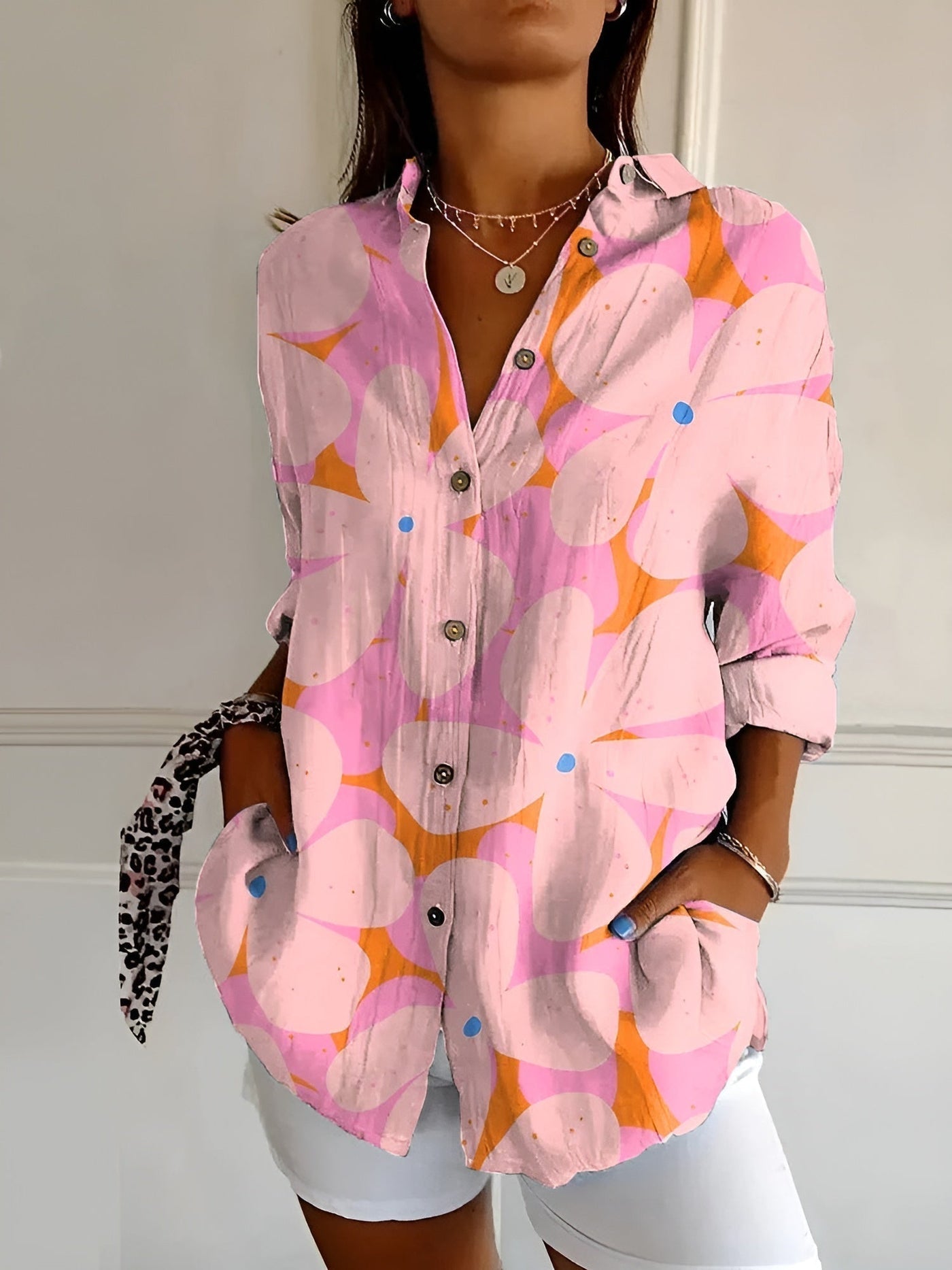 Variant image for Amara | Dames Shirt – Katoen, Elegant en Ademend-33