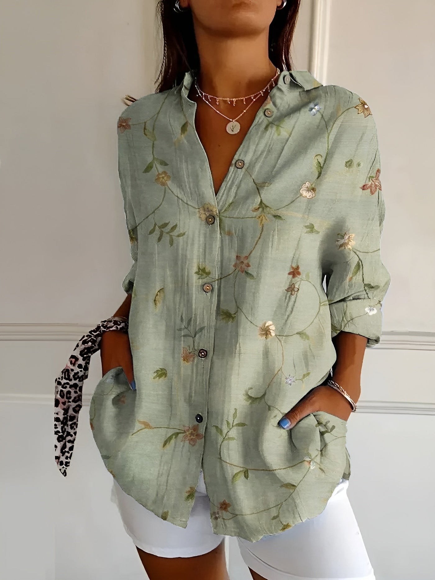 Variant image for Amara | Dames Shirt – Katoen, Elegant en Ademend-9
