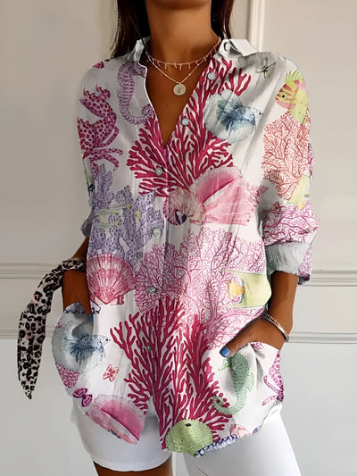 Variant image for Amara | Dames Shirt – Katoen, Elegant en Ademend-1