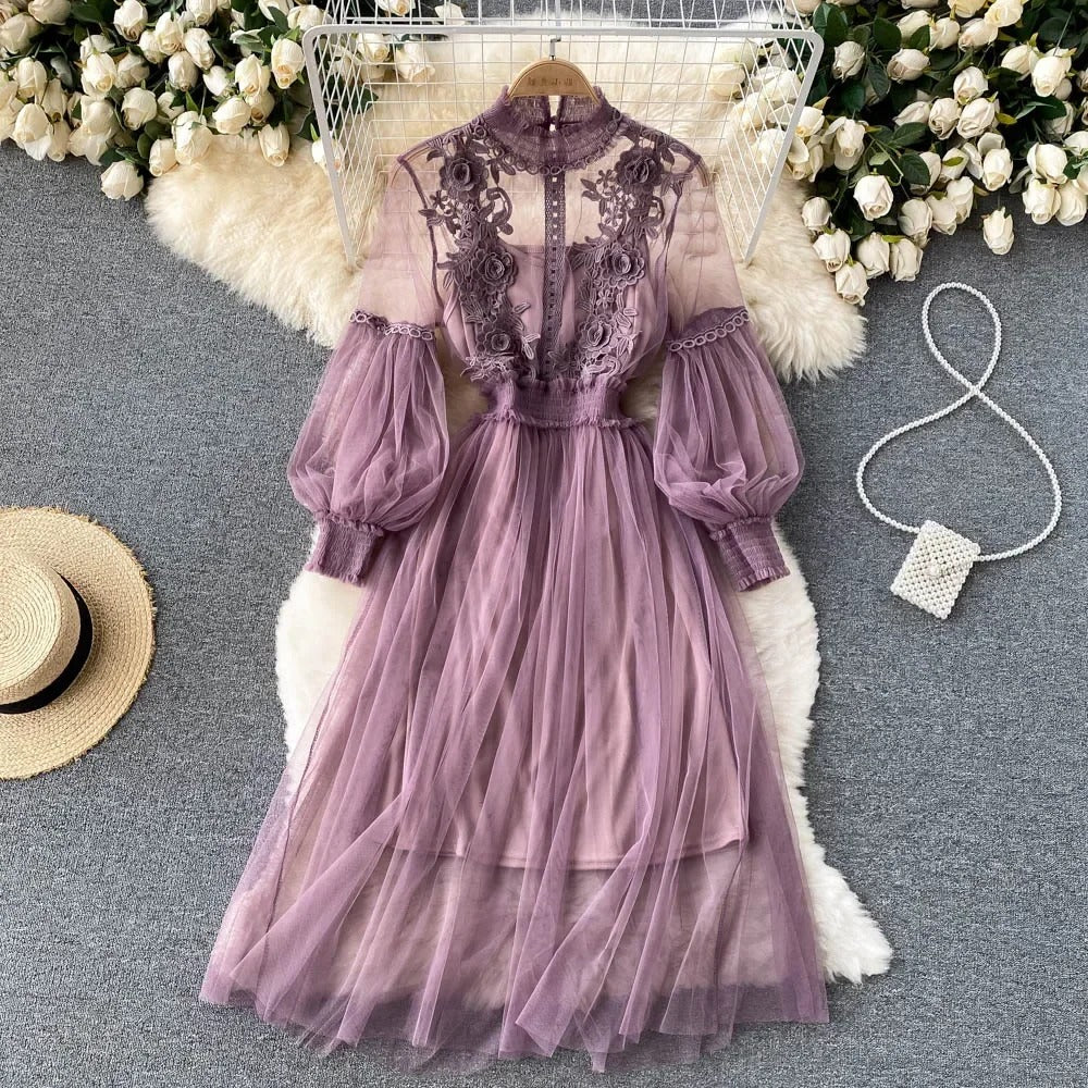 Leola | Elegante jurk met lange mouwen