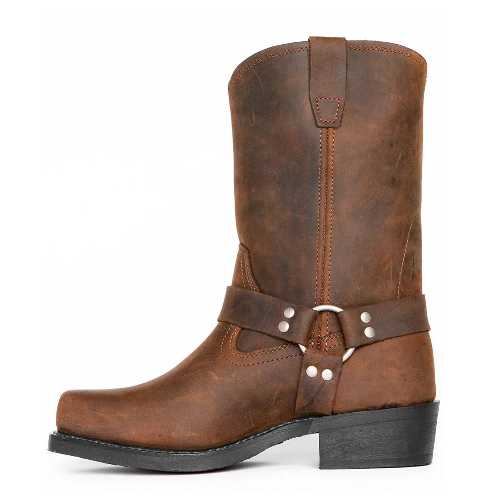 Cowboylaarzen | Waterdichte Heren Laarzen van Leer 3