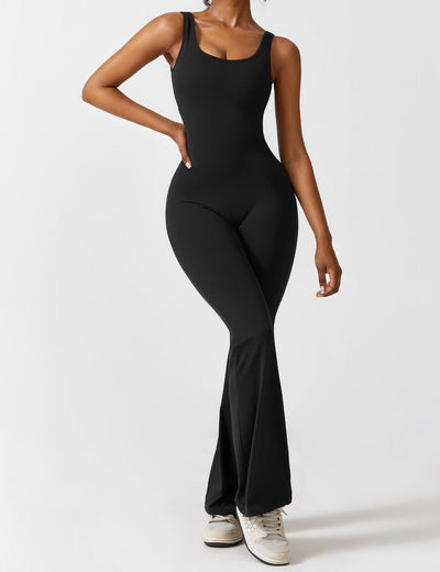 Venus | V-Rug Flared Jumpsuit
