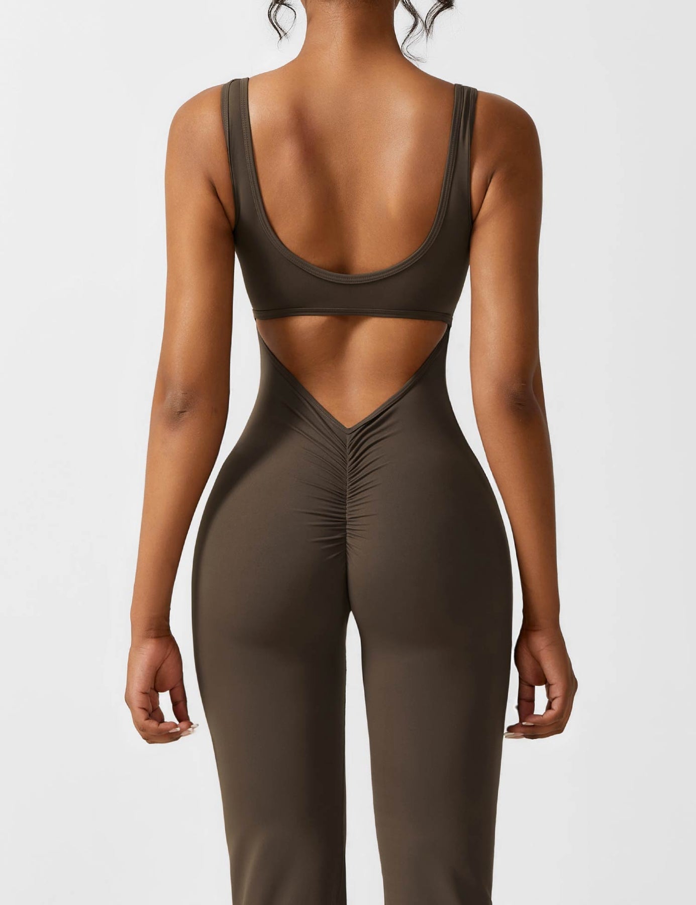Venus | V-Rug Flared Jumpsuit
