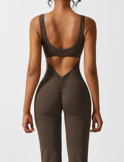 Venus | V-Rug Flared Jumpsuit