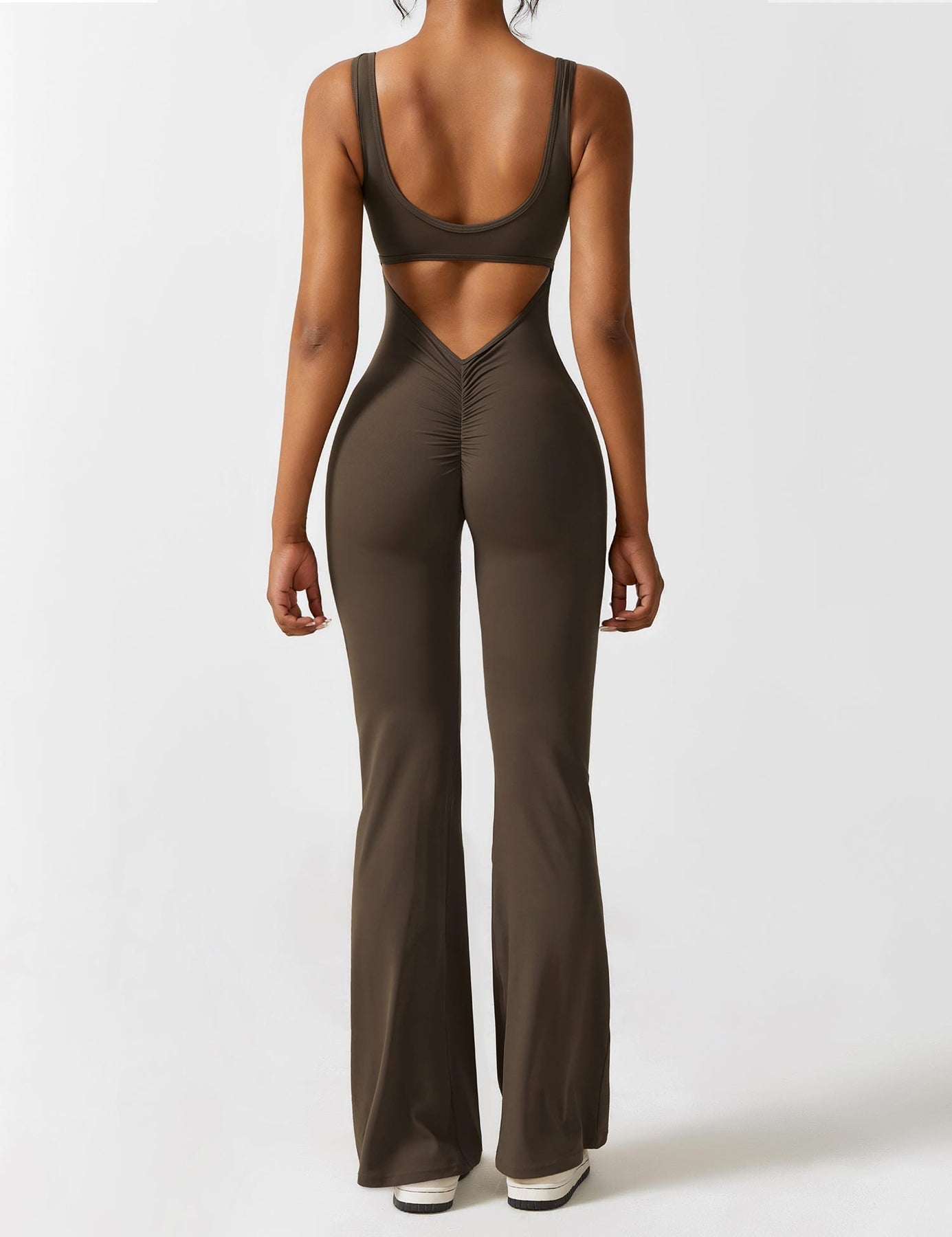Venus | V-Rug Flared Jumpsuit