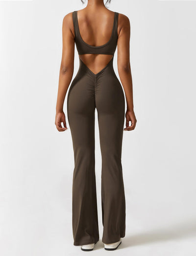 Venus | V-Rug Flared Jumpsuit