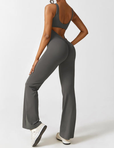 Venus | V-Rug Flared Jumpsuit