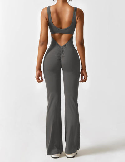 Venus | V-Rug Flared Jumpsuit
