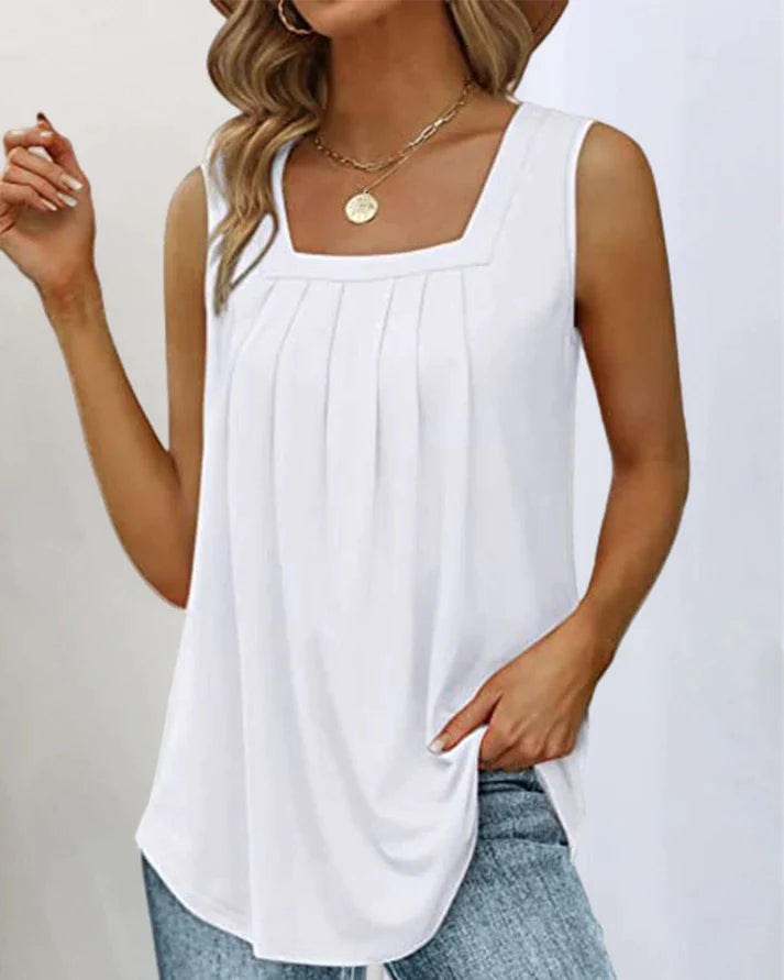 Andrea | Vierkante Hals Tanktop