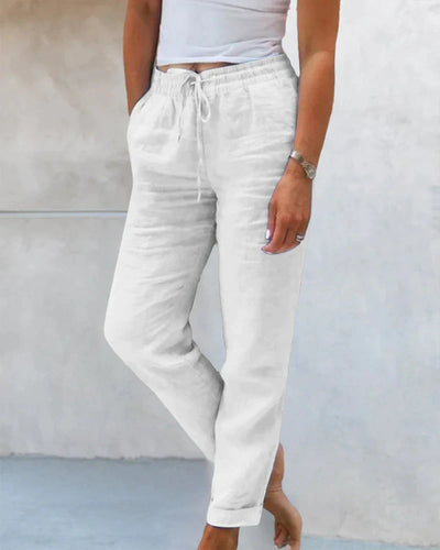 Bryngerd | Casual effen gekleurde broek